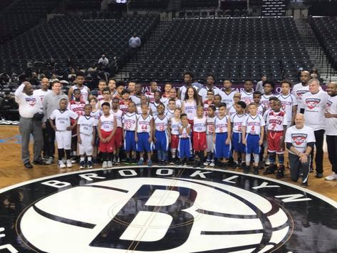 Brooklyn USA Basketball team photo at Barclays Center